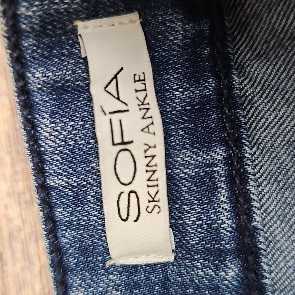 NEW SOFIA JEANS BY SOFIA VERGARA SKINNY ANKLE BLUE JEANS - Picture 12 of 15